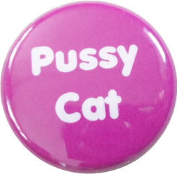 Pussy cat button